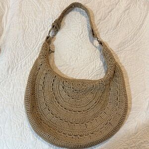 The Sak Tan Crochet Shoulder Bag